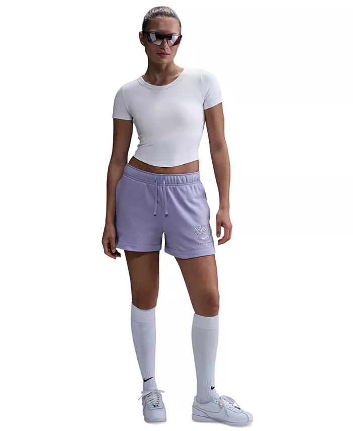 Спортивная одежда для женщин: шорты на резинке Club Fleece 4" Nike, фиолетовый
Спортивная одежда для женщин: шорты на резинке Club Fleece 4" Nike, фиолетовый