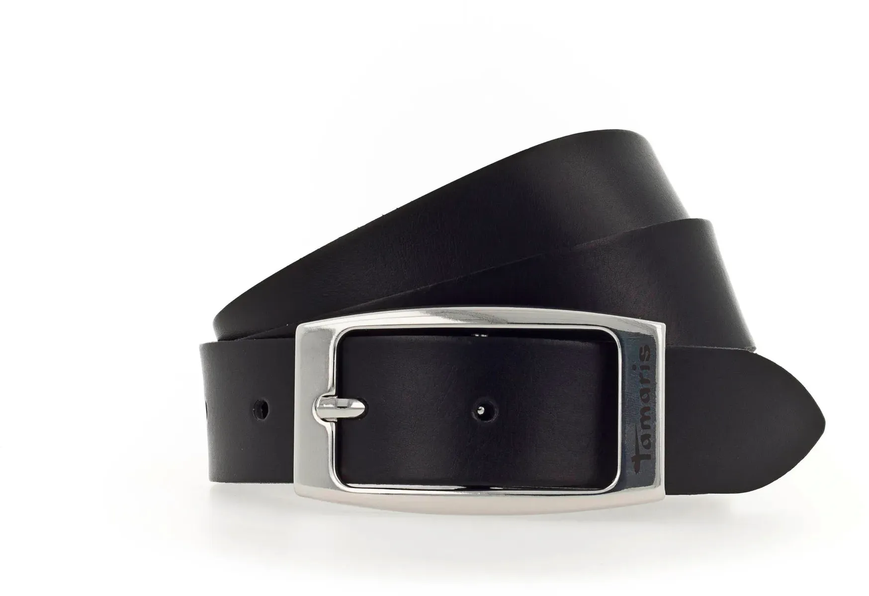 Кожаный ремень Tamaris с блестящей застежкой в великолепных базовых цветах, черный
Кожаный ремень Tamaris с блестящей застежкой в великолепных базовых цветах, черный