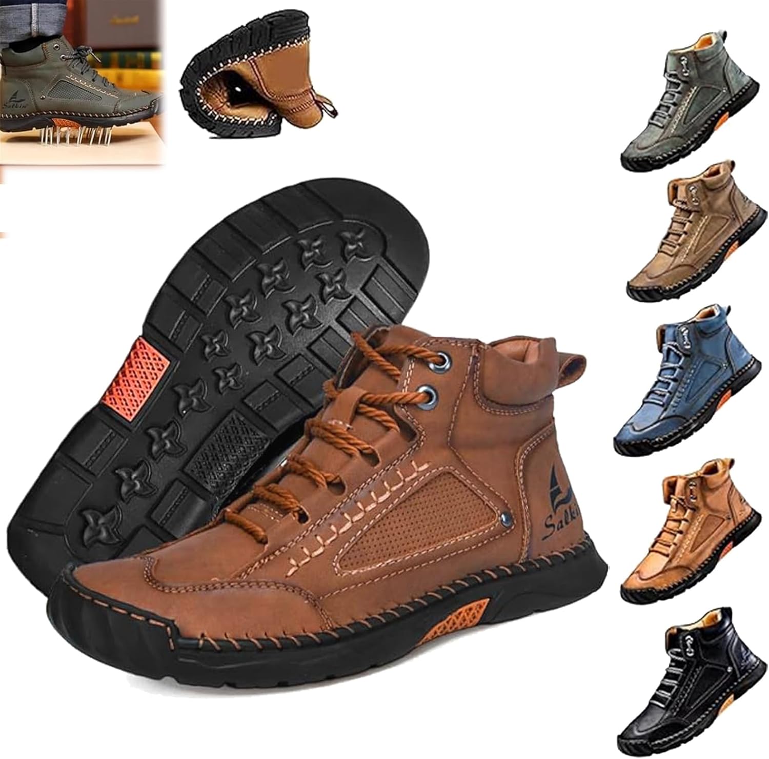 Мужские широкие туфли Sawbehind, мужские удобные ручной работы кожаные ботинки Чакка на щиколотку, водонепроницаемые с поддержкой свода, с просторным носком, противоскользящие легкие повседневные кроссовки для прогулок и вождения Generic
Мужские широкие туфли Sawbehind, мужские удобные ручной работы кожаные ботинки Чакка на щиколотку, водонепроницаемые с поддержкой свода, с просторным носком, противоскользящие легкие повседневные кроссовки для прогулок и вождения Generic