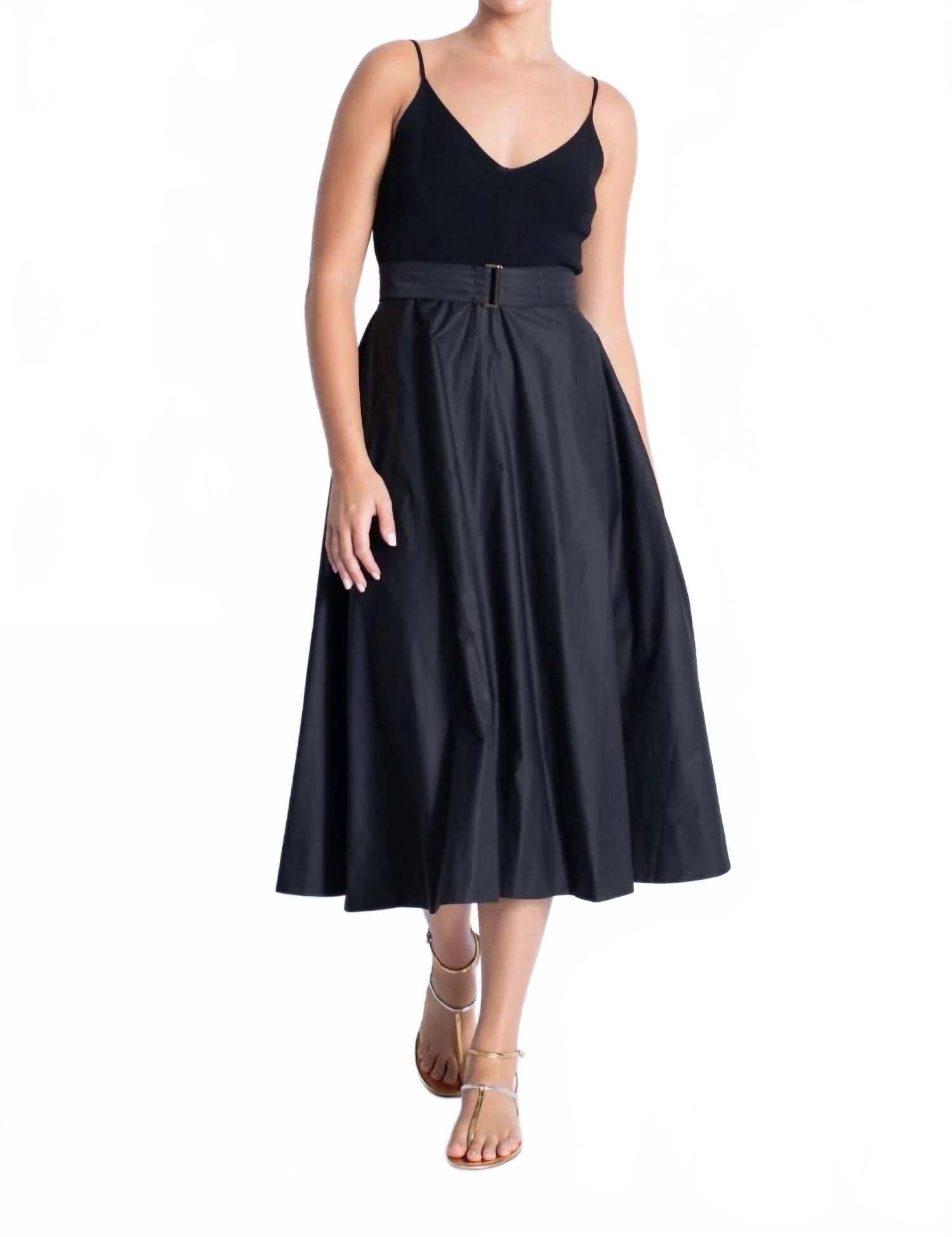 Феникс Книт Комби Миди платье в черном Karina Grimaldi
Феникс Книт Комби Миди платье в черном Karina Grimaldi