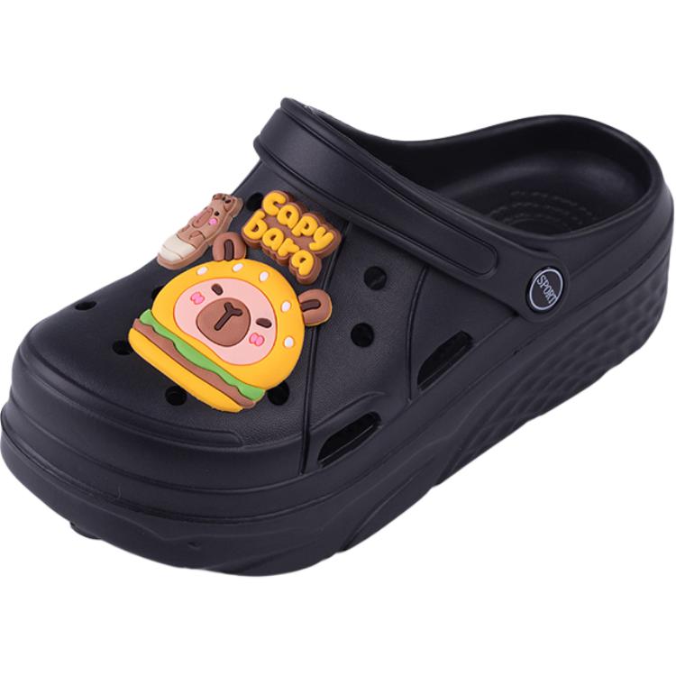 Противоскользящие детские сандалии для подростков Wooden Rabbit, черный
Противоскользящие детские сандалии для подростков Wooden Rabbit, черный