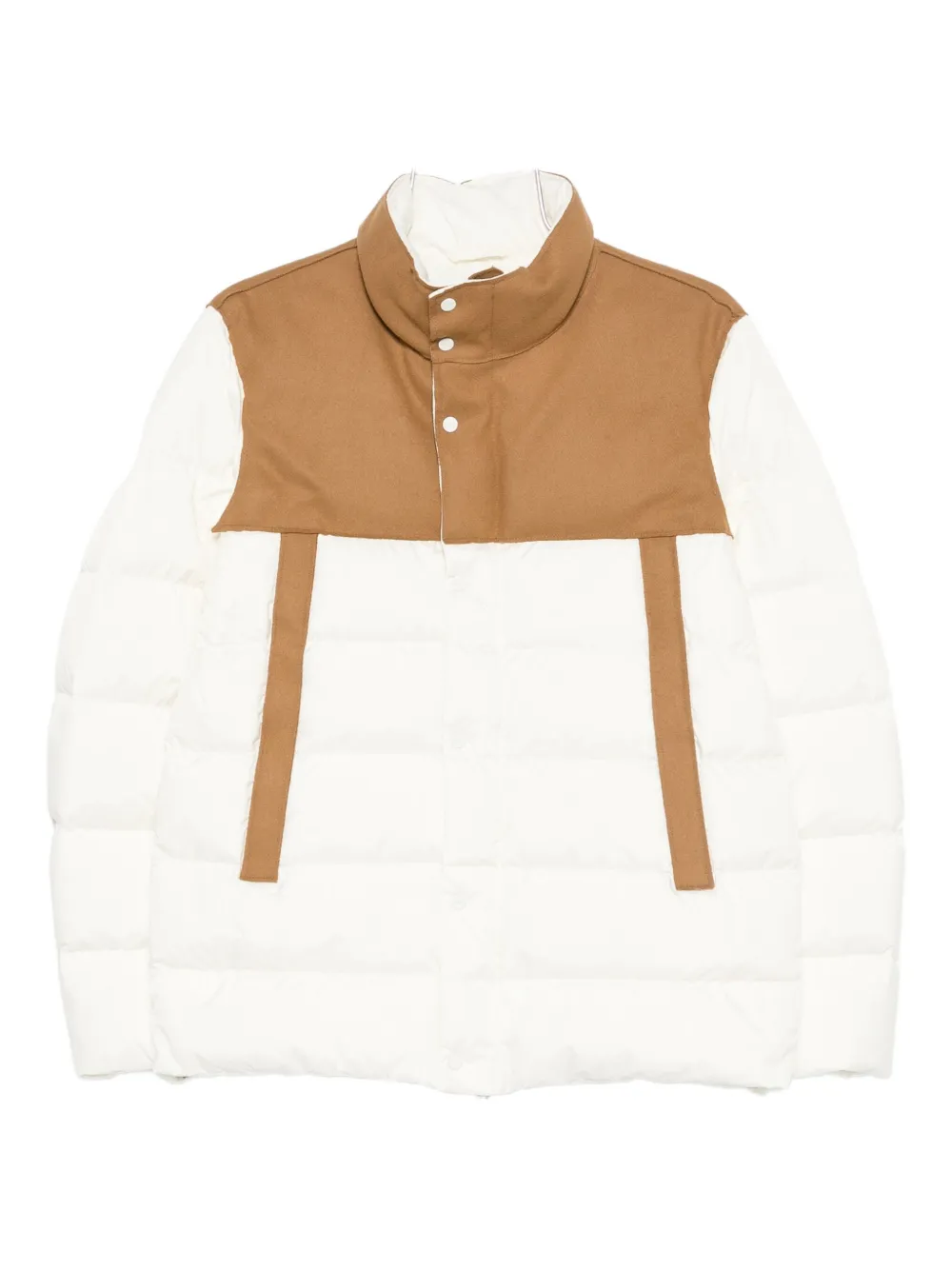 Стёганое пальто с панелями Herno, белый
Стёганое пальто с панелями Herno, белый