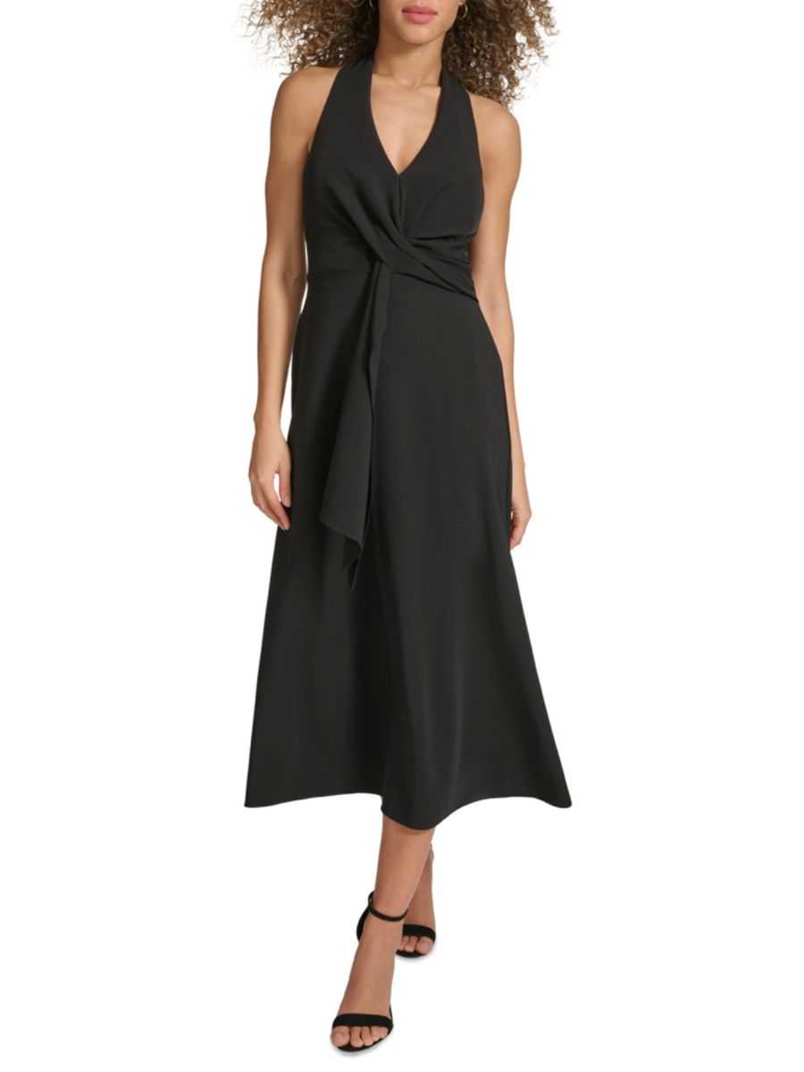 Платье миди А-силуэта с драпировкой Siena, черный
Платье миди А-силуэта с драпировкой Siena, черный