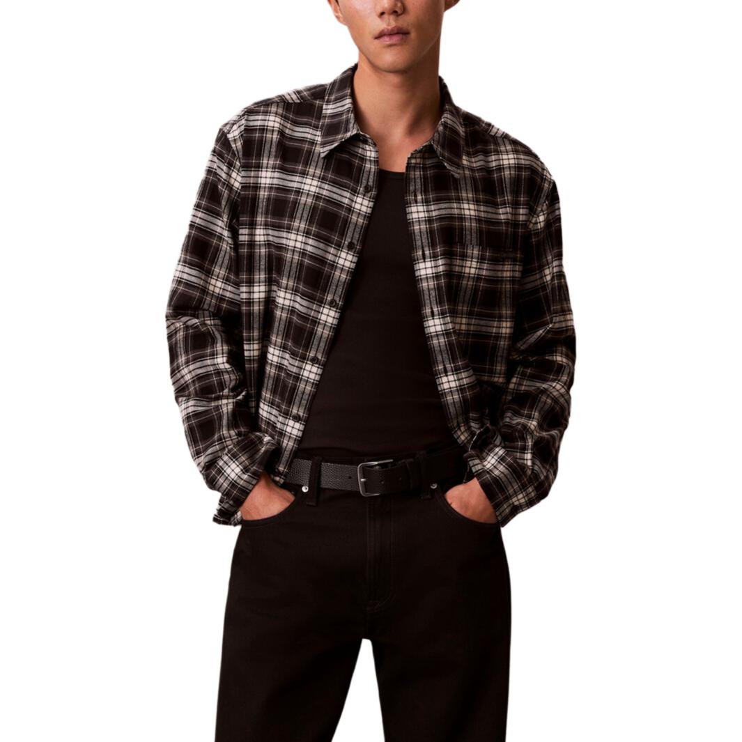 Рубашка с длинным рукавом в клетку Calvin Klein, черный
Рубашка с длинным рукавом в клетку Calvin Klein, черный