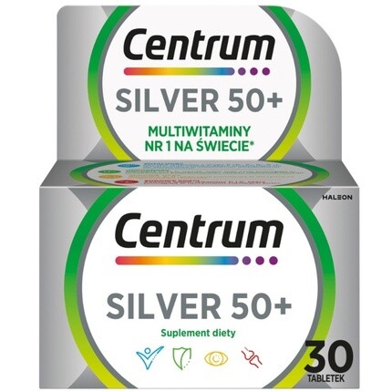 Мультивитаминная добавка Silver 50 - 30 таблеток Centrum
Мультивитаминная добавка Silver 50 - 30 таблеток Centrum