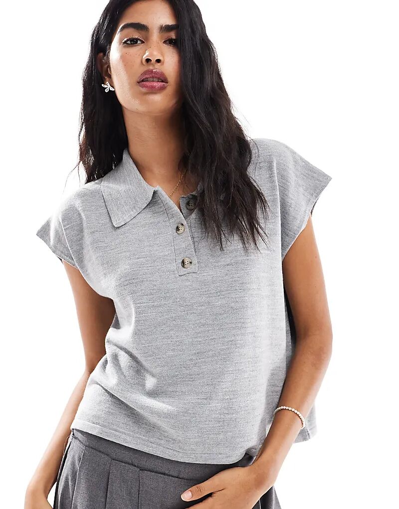 Структурированное трикотажное поло ASOS DESIGN серого цвета
Структурированное трикотажное поло ASOS DESIGN серого цвета