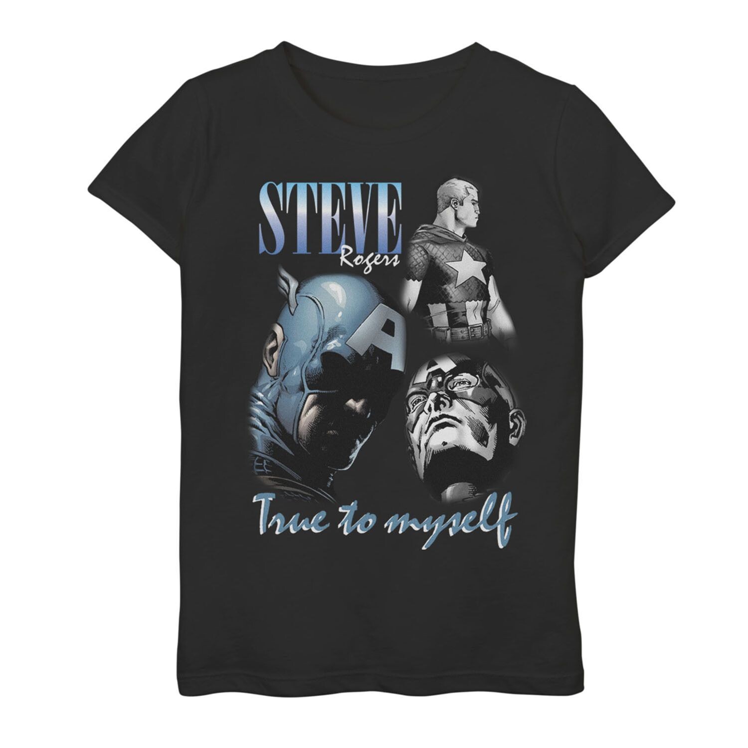 Футболка с графическим плакатом и плакатом Marvel Steve Rogers для девочек 7–16 лет Marvel
Футболка с графическим плакатом и плакатом Marvel Steve Rogers для девочек 7–16 лет Marvel