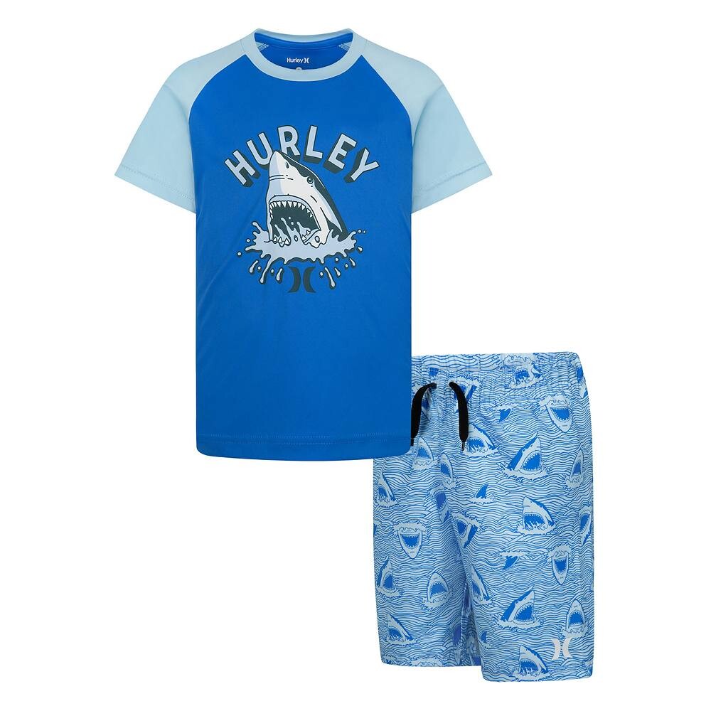 Hurley Shark Head Swim H2O-Dri UPF для мальчиков 4–20 лет, комплект защитной экипировки и плавок, цвет Blue Aop
Hurley Shark Head Swim H2O-Dri UPF для мальчиков 4–20 лет, комплект защитной экипировки и плавок, цвет Blue Aop