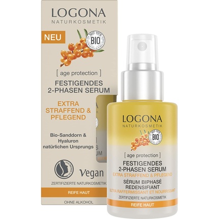 LOGONA Naturkosmetik Антивозрастная сыворотка для лица для зрелой кожи Веганская укрепляющая двухфазная сыворотка с гиалуроновой кислотой и органической облепихой Защита от старения 30 мл
LOGONA Naturkosmetik Антивозрастная сыворотка для лица для зрелой кожи Веганская укрепляющая двухфазная сыворотка с гиалуроновой кислотой и органической облепихой Защита от старения 30 мл