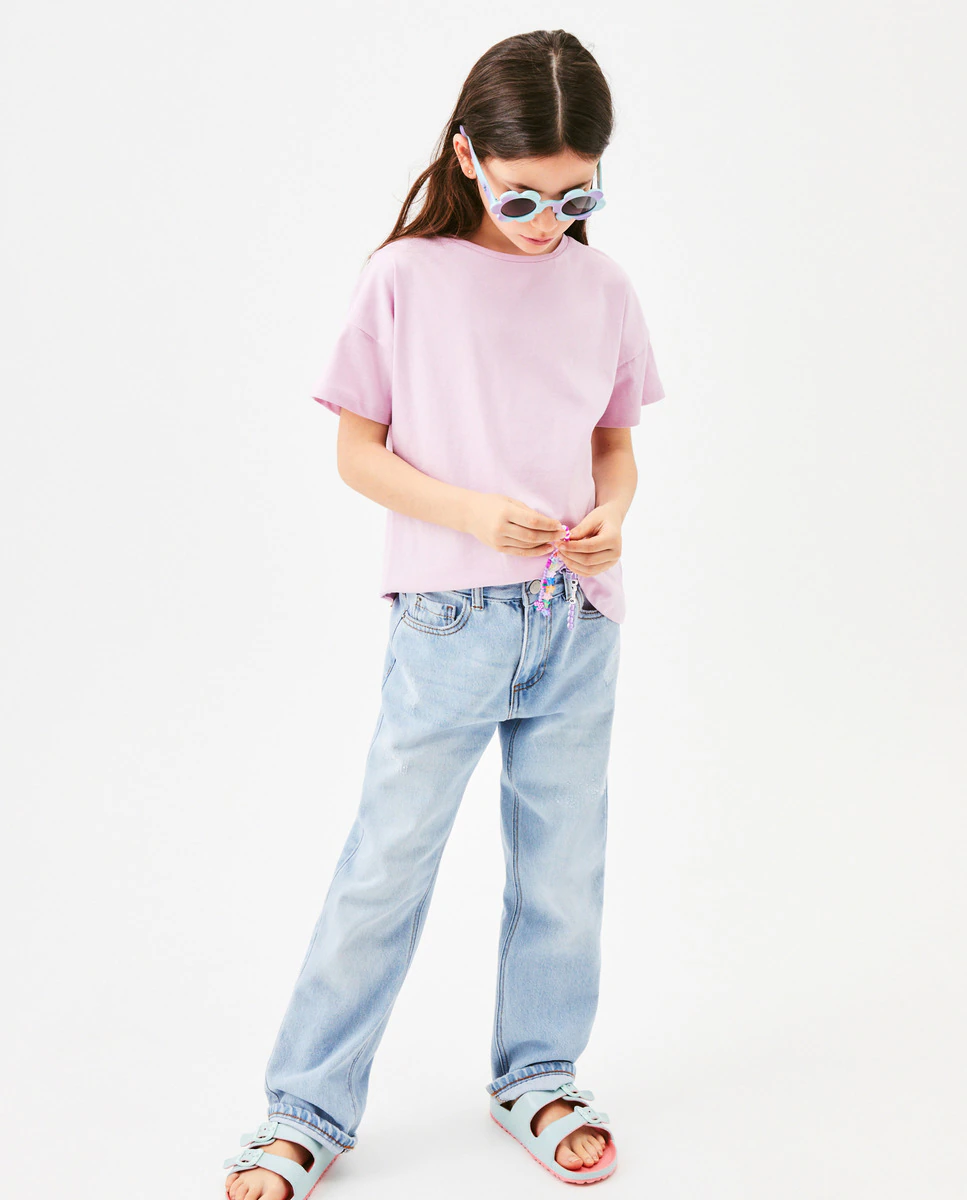 Базовая футболка для девочек с короткими рукавами Kids El Corte Inglés, сиреневый
Базовая футболка для девочек с короткими рукавами Kids El Corte Inglés, сиреневый