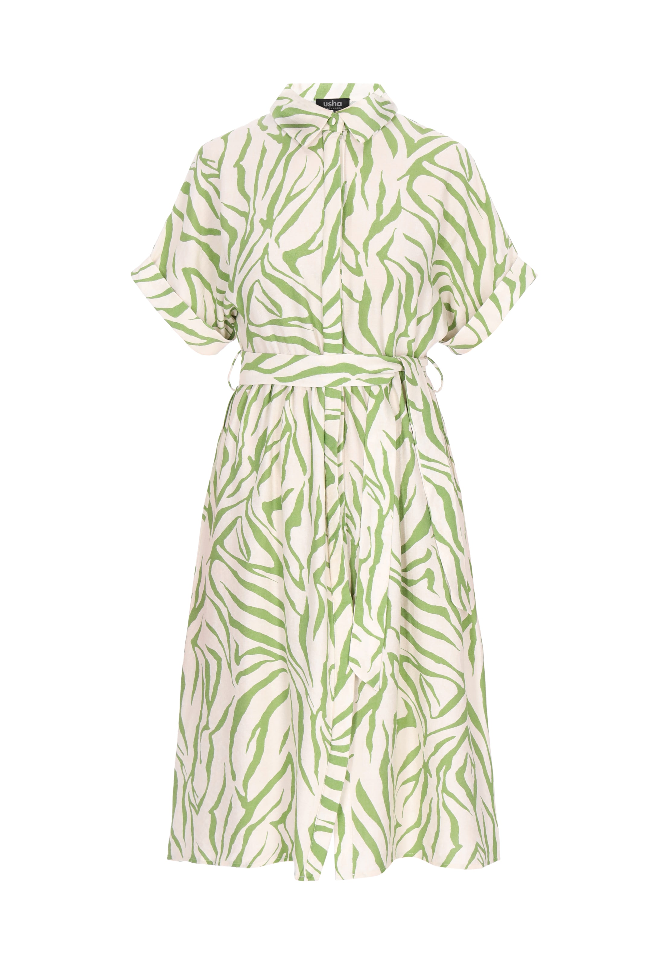 Usha BLACK LABEL Платье-рубашка 'Classic' из шерсти, белое
Usha BLACK LABEL Платье-рубашка 'Classic' из шерсти, белое