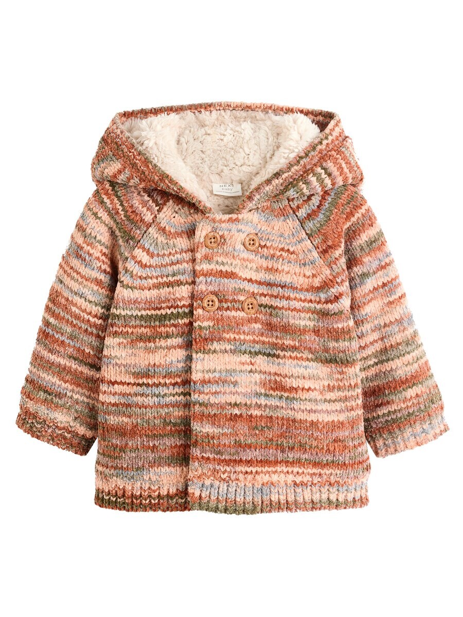 Вязаный кардиган Next Knit Cardigan, коричневый 
Вязаный кардиган Next Knit Cardigan, коричневый