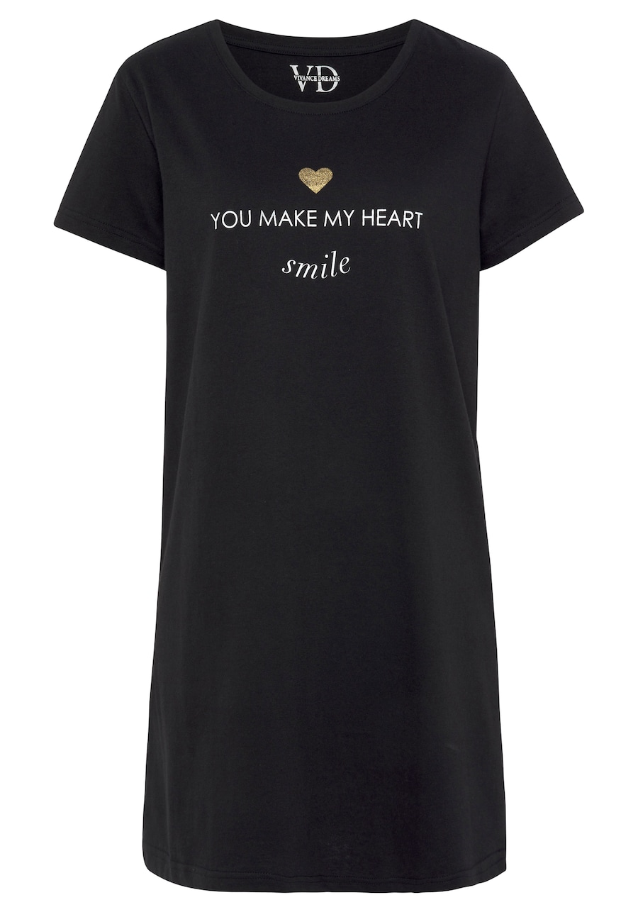 Ночная рубашка VIVANCE Dreams, черный
Ночная рубашка VIVANCE Dreams, черный