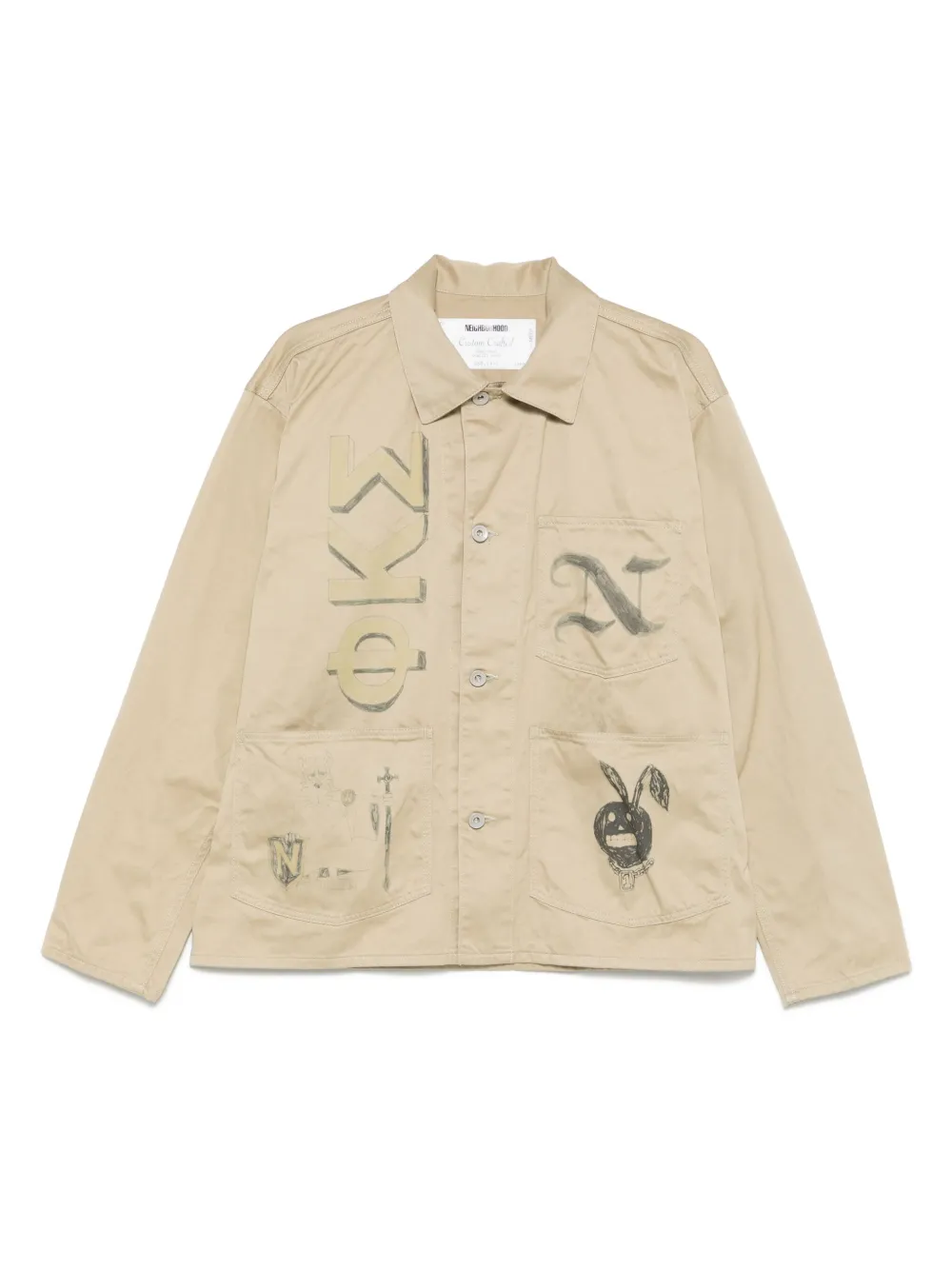 Мемориальная рубашка-куртка Neighborhood, нейтральный 
Мемориальная рубашка-куртка Neighborhood, нейтральный