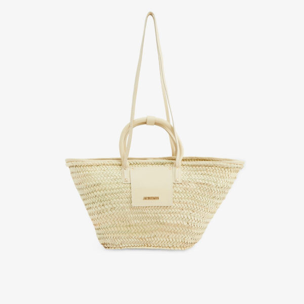 Сумка-тоут Le Panier Soleil с пальмовым принтом Jacquemus, слоновая кость
Сумка-тоут Le Panier Soleil с пальмовым принтом Jacquemus, слоновая кость