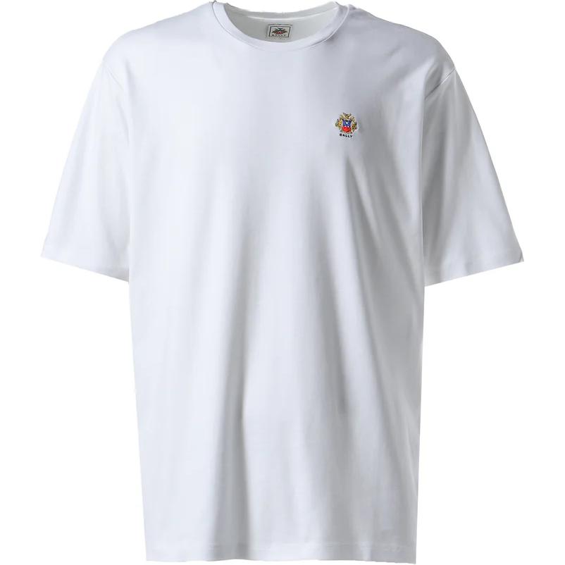 Футболка с вышитым логотипом BALLY, белая
Футболка с вышитым логотипом BALLY, белая