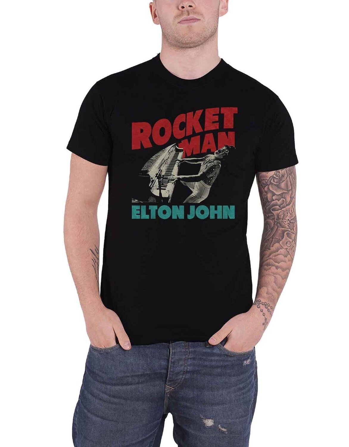 Футболка Rocketman Piano Elton John, черный 
Футболка Rocketman Piano Elton John, черный