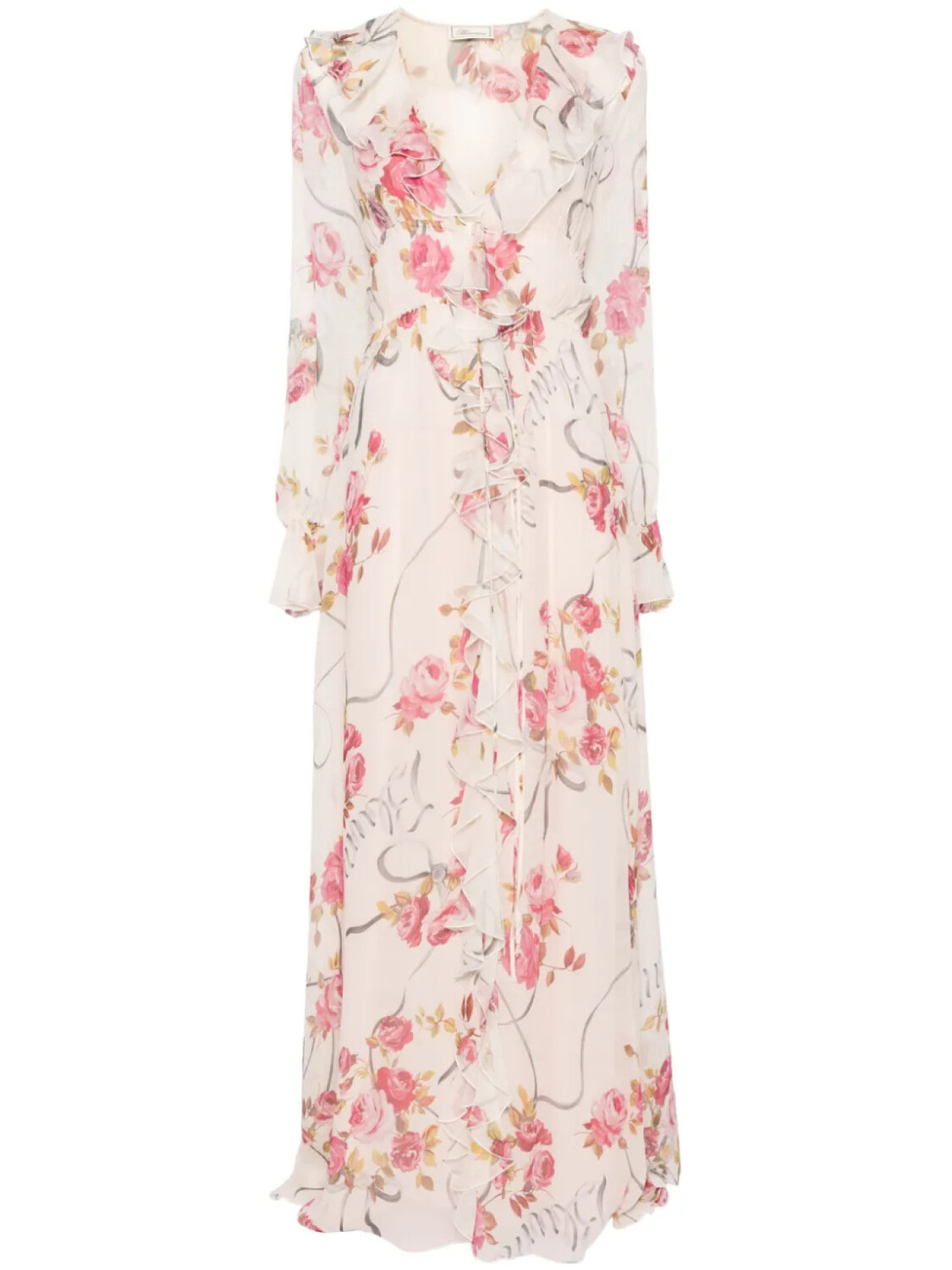 Blumarine платье макси с цветочным принтом, нейтральный
Blumarine платье макси с цветочным принтом, нейтральный