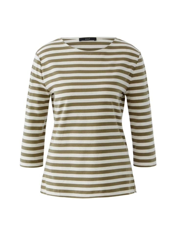 Oui Футболка SOLEILA бело-зеленого цвета
Oui Футболка SOLEILA бело-зеленого цвета