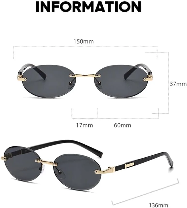 Популярные женские и мужские солнцезащитные очки овальной формы для путешествий, без оправы, с защитой от УФ-излучения UV400, круглые, модные HHZZYVY, Green
Популярные женские и мужские солнцезащитные очки овальной формы для путешествий, без оправы, с защитой от УФ-излучения UV400, круглые, модные HHZZYVY, Green