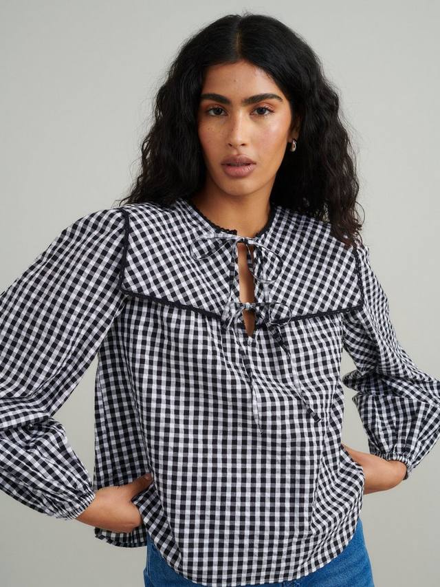 Блузка из чистого органического хлопка bridy gingham Nobody's Child, черный/белый
Блузка из чистого органического хлопка bridy gingham Nobody's Child, черный/белый