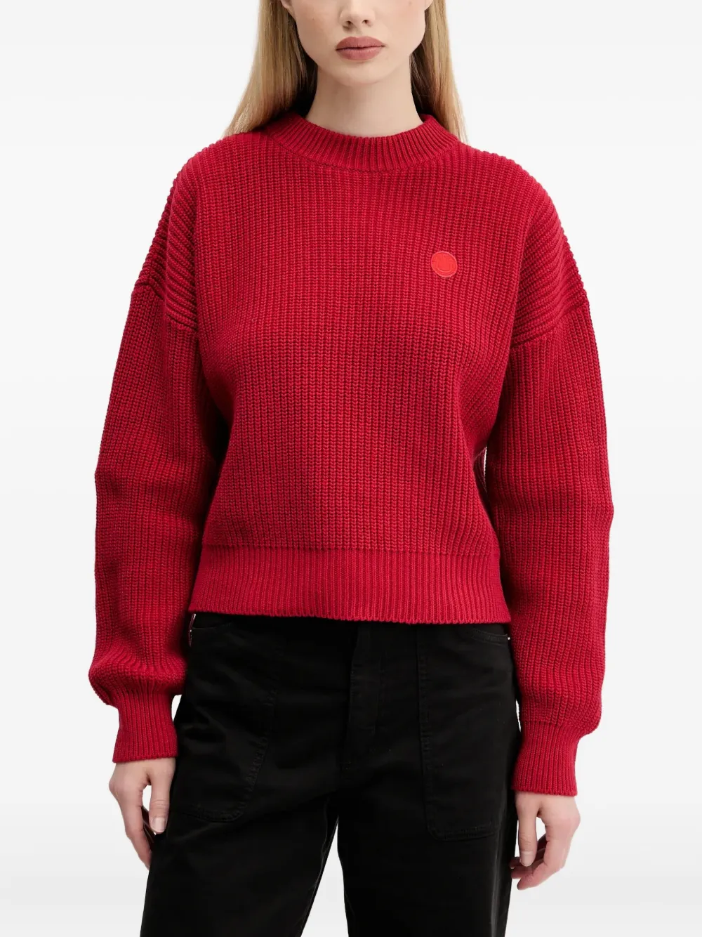 Джемпер с логотипом в рубчик HUGO, красный
Джемпер с логотипом в рубчик HUGO, красный