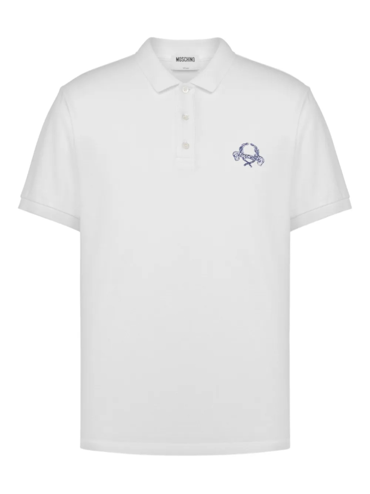 Рубашка-поло из хлопка Moschino, белый
Рубашка-поло из хлопка Moschino, белый