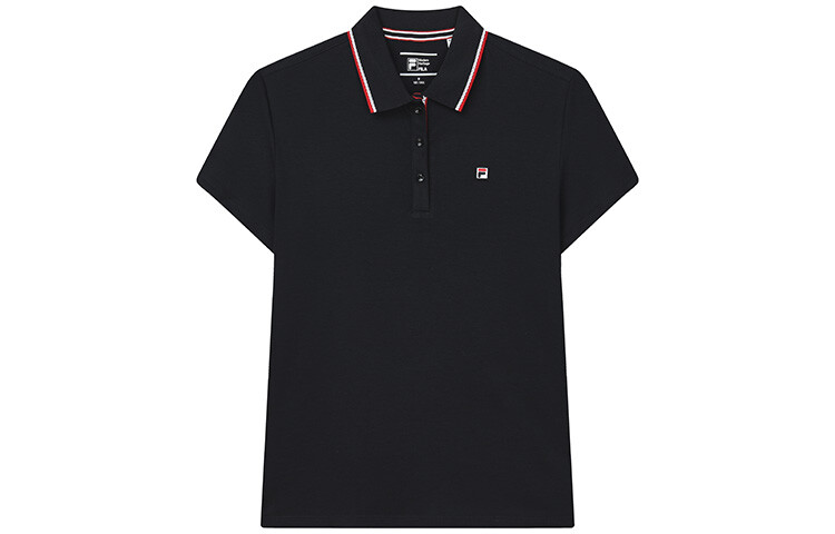 Рубашка поло женская темно-синяя Fila 
Рубашка поло женская темно-синяя Fila