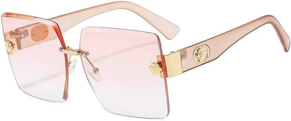 Солнцезащитные очки без оправы, большие, стильные, с градиентным многоцветным эффектом, модные женские винтажные очки, SUN4774 Generic, Tea-gradient Pink
Солнцезащитные очки без оправы, большие, стильные, с градиентным многоцветным эффектом, модные женские винтажные очки, SUN4774 Generic, Tea-gradient Pink