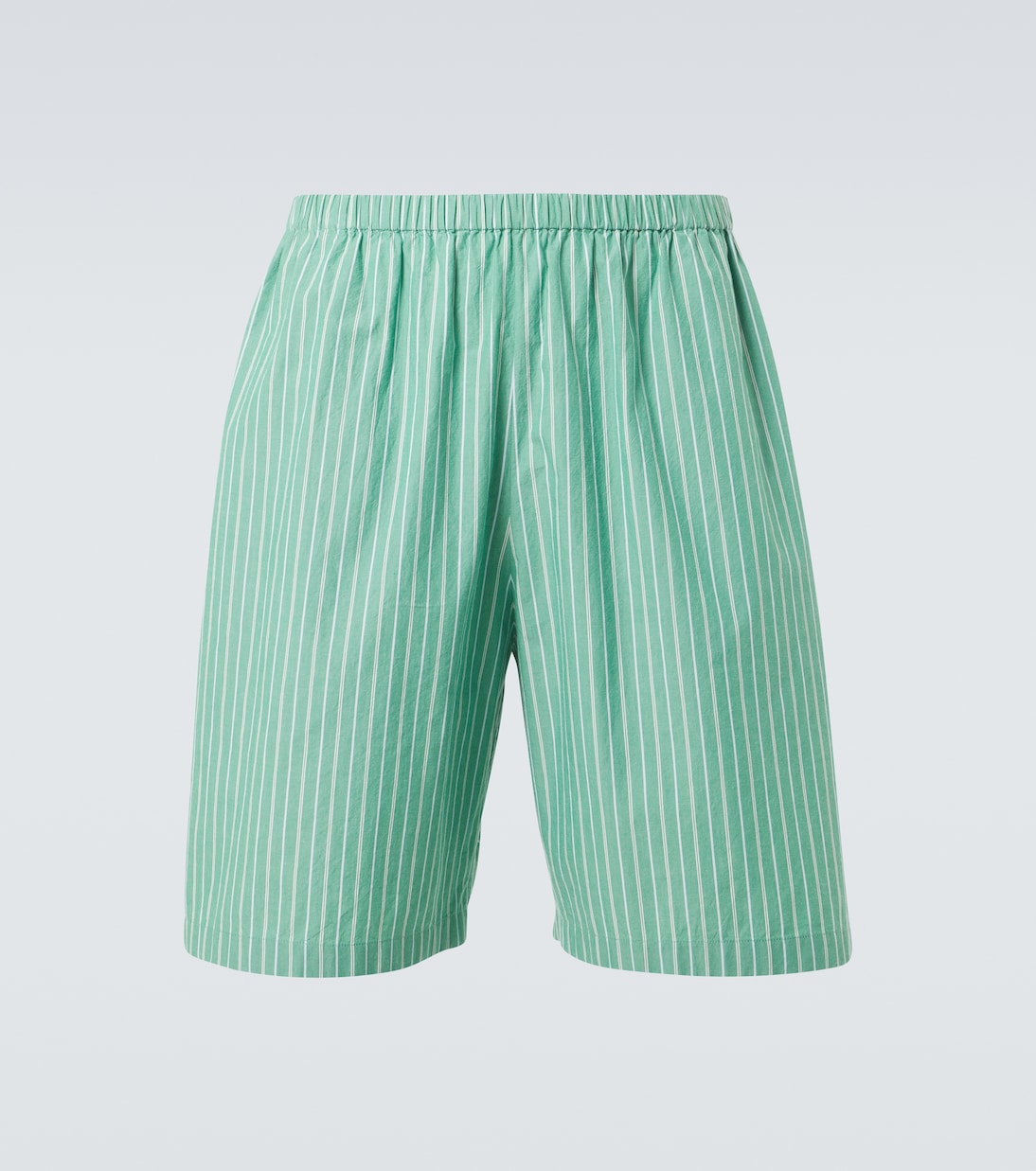 Шорты хлопковые полосатые Zindel The Row, Green W / White 
Шорты хлопковые полосатые Zindel The Row, Green W / White