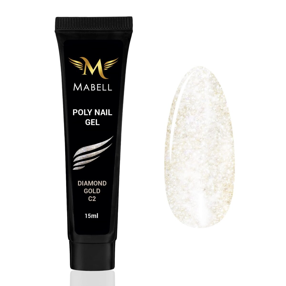 Mabell, Акриловый полигель для ногтей, бриллиантовое золото, 15 г
Mabell, Акриловый полигель для ногтей, бриллиантовое золото, 15 г