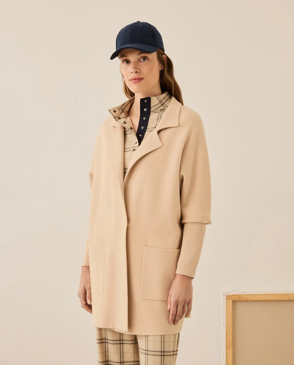 Свободный трикотажный пиджак однотонного цвета Stella Rittwagen
Свободный трикотажный пиджак однотонного цвета Stella Rittwagen