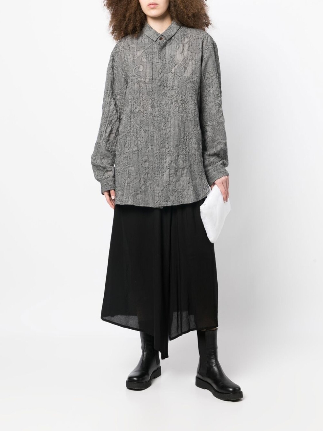 Жаккардовая рубашка с узором Forme D'expression, серый
Жаккардовая рубашка с узором Forme D'expression, серый