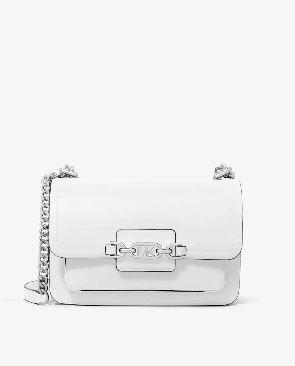 Сумка через плечо из кожи вереска с двойными ручками-цепочками Michael Michael Kors, белый
Сумка через плечо из кожи вереска с двойными ручками-цепочками Michael Michael Kors, белый