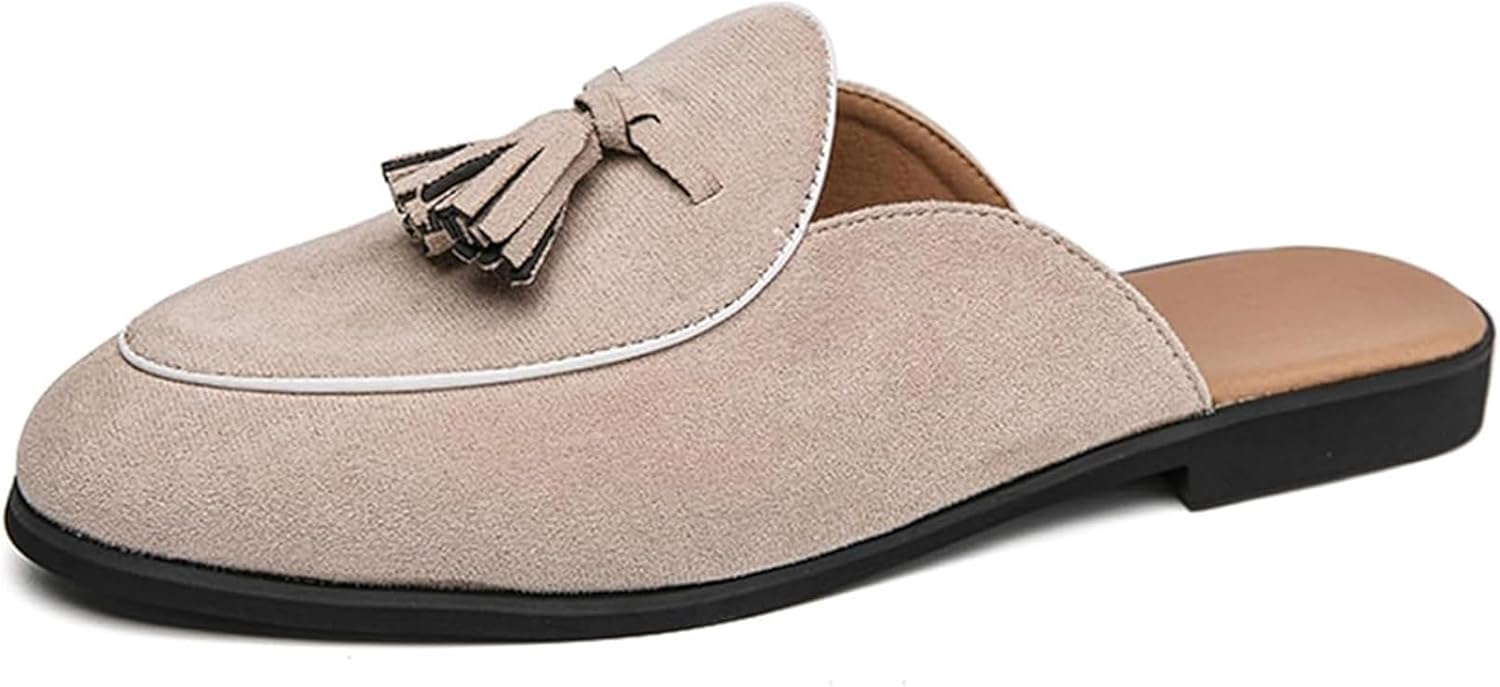 Мужские замшевые лоферы Xinduoyu с бахромой, без застежек, повседневные, с круглым носком, без задника, на плоской подошве для свадеб и бизнеса, бежевый
Мужские замшевые лоферы Xinduoyu с бахромой, без застежек, повседневные, с круглым носком, без задника, на плоской подошве для свадеб и бизнеса, бежевый