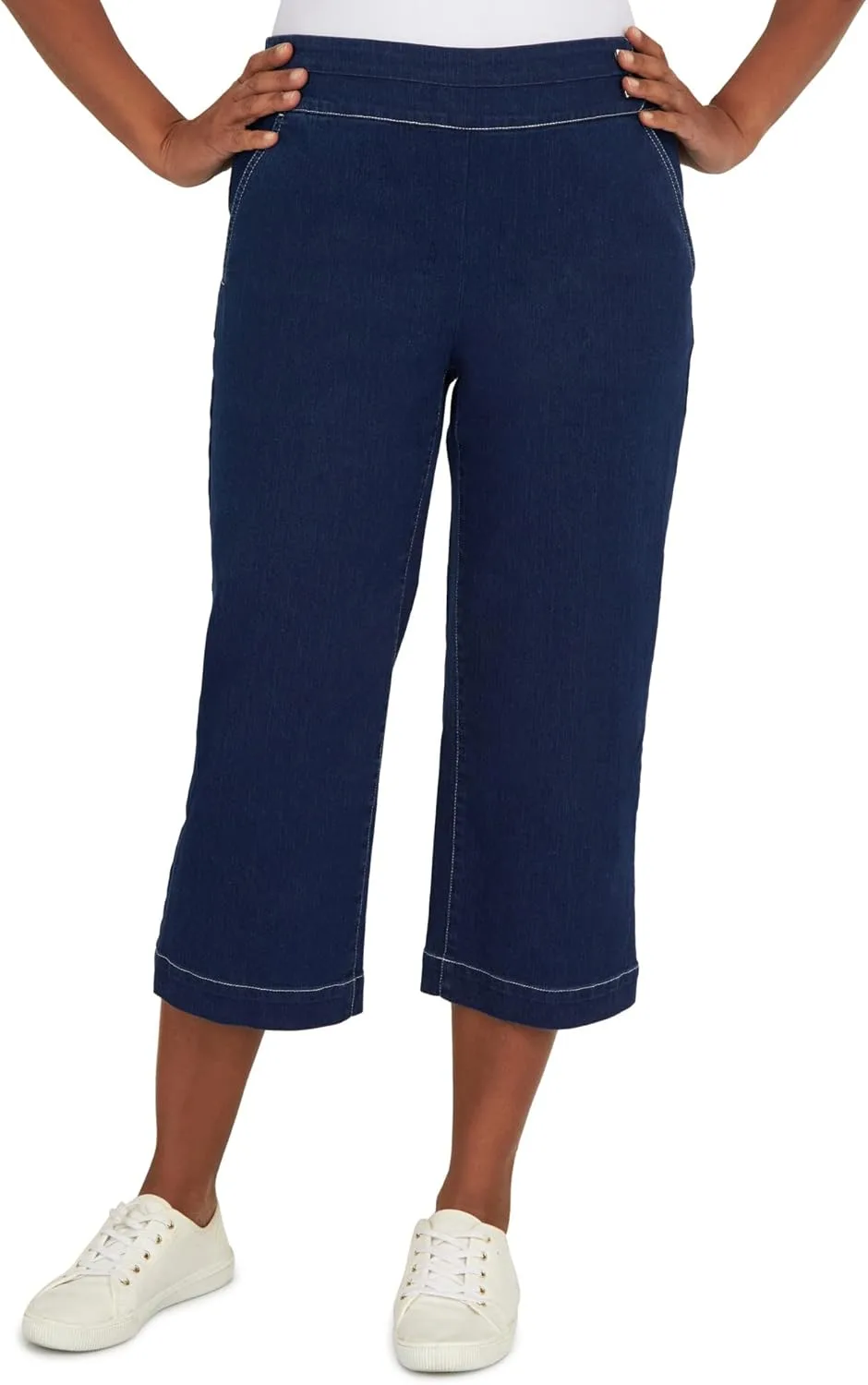 Alfred Dunner Women's Petite Banded Denim Capri
Alfred Dunner Women's Petite Banded Denim Capri