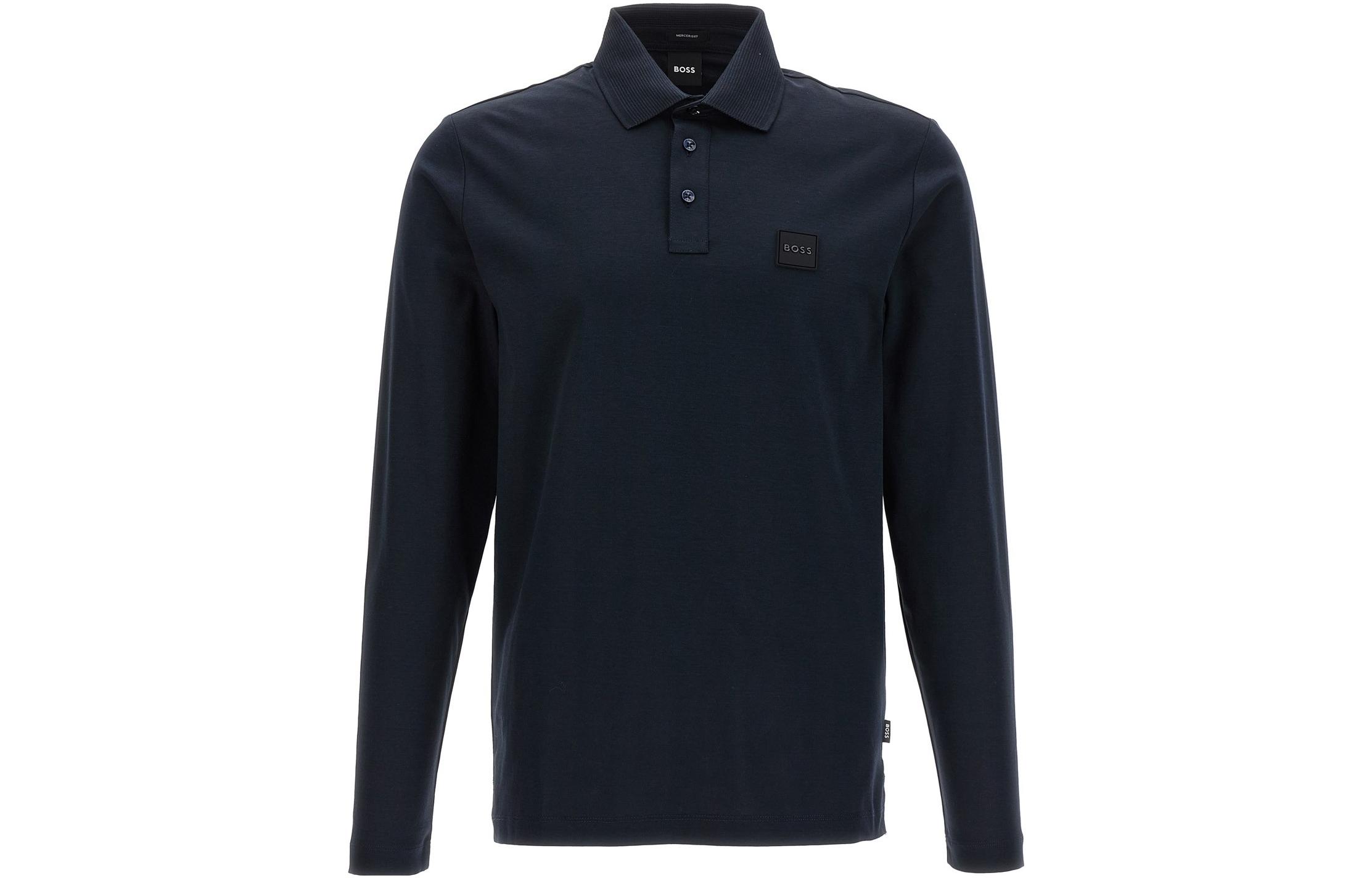 Хлопковая поло с логотипом HUGO BOSS, синий
Хлопковая поло с логотипом HUGO BOSS, синий