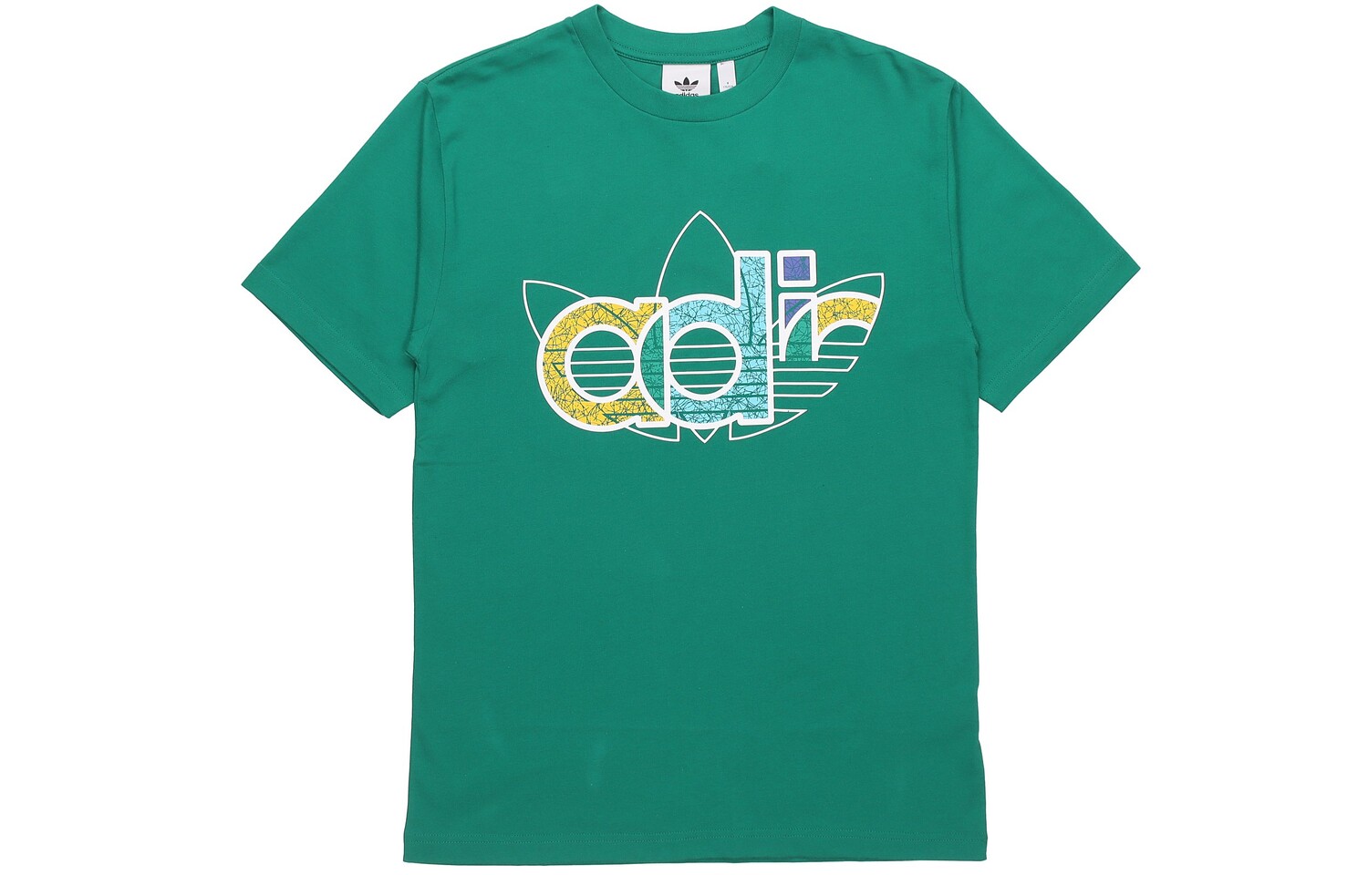 Футболка мужская павлинье-зеленая Adidas Originals, зеленый 
Футболка мужская павлинье-зеленая Adidas Originals, зеленый