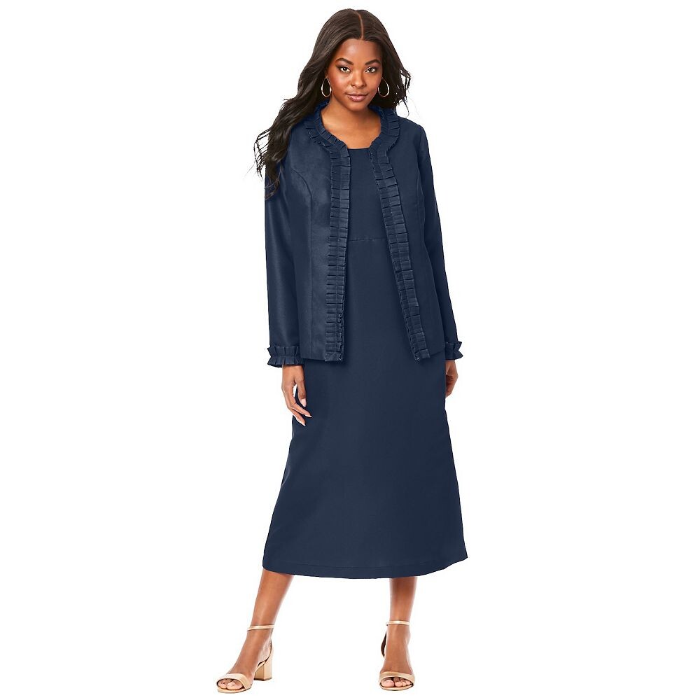 Женское плиссированное платье-жакет больших размеров Roaman Roaman's, темно-синий
Женское плиссированное платье-жакет больших размеров Roaman Roaman's, темно-синий