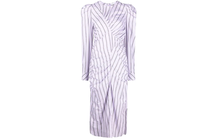 Женское платье с длинными рукавами фиолетовое GANNI 
Женское платье с длинными рукавами фиолетовое GANNI