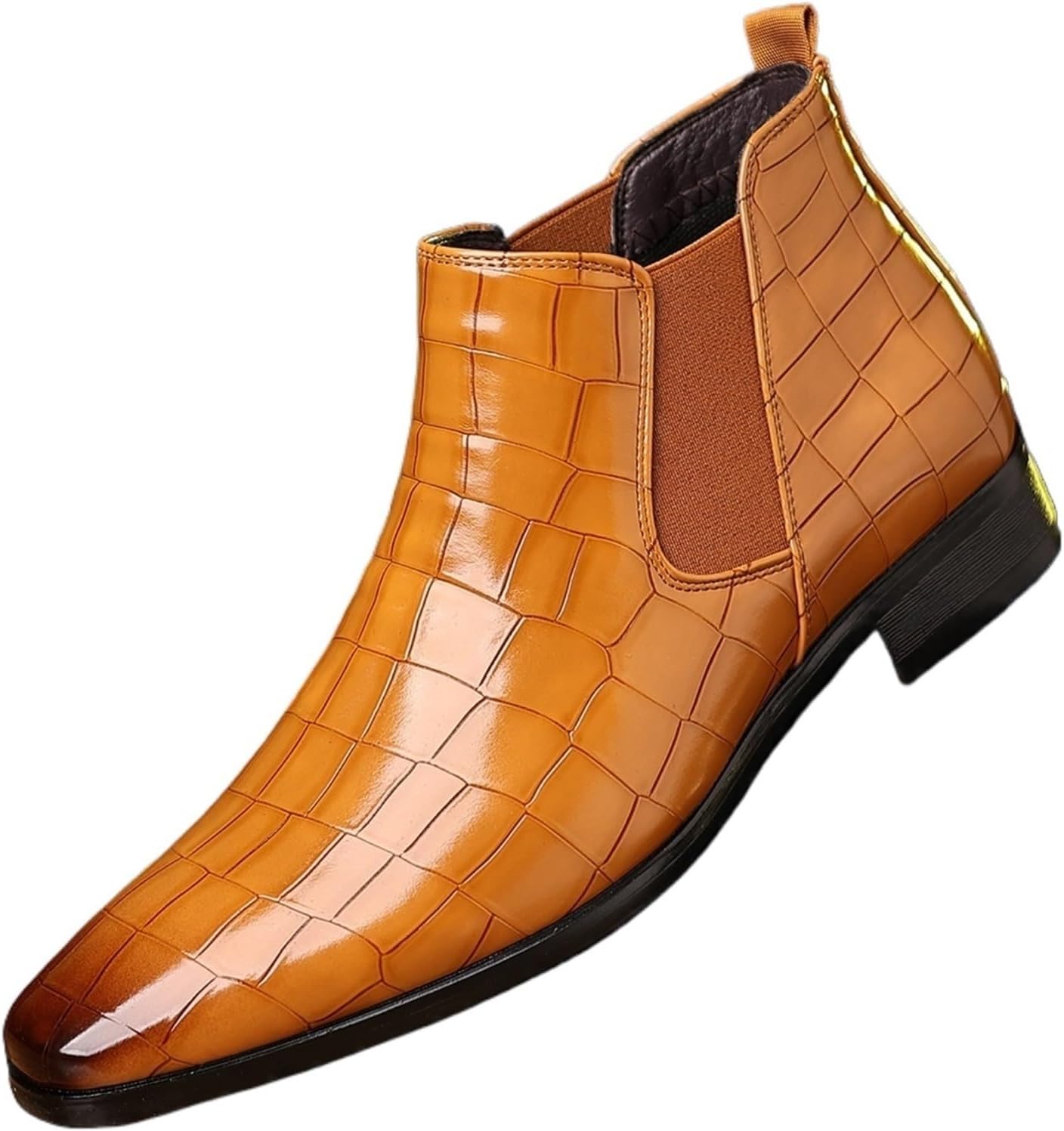 Мужские модные челси с крокодиловым принтом, ботинки на высокой подошве, туфли на щиколотку с квадратным носком, повседневные ботинки с массивным каблуком из кожи для мужчин Generic, светло-коричневый
Мужские модные челси с крокодиловым принтом, ботинки на высокой подошве, туфли на щиколотку с квадратным носком, повседневные ботинки с массивным каблуком из кожи для мужчин Generic, светло-коричневый