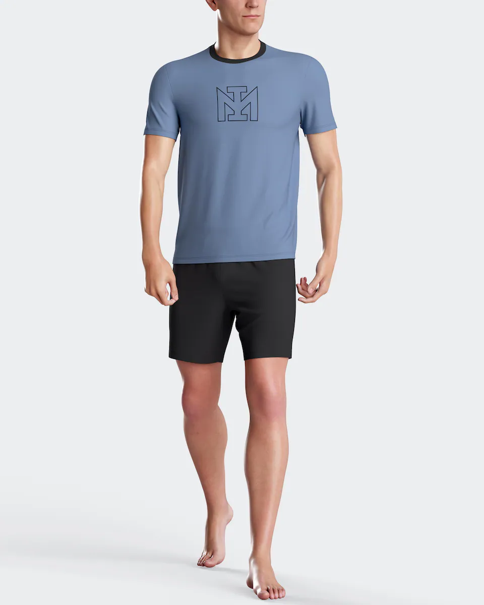 Мужская короткая пижама синего цвета Impetus, синий
Мужская короткая пижама синего цвета Impetus, синий