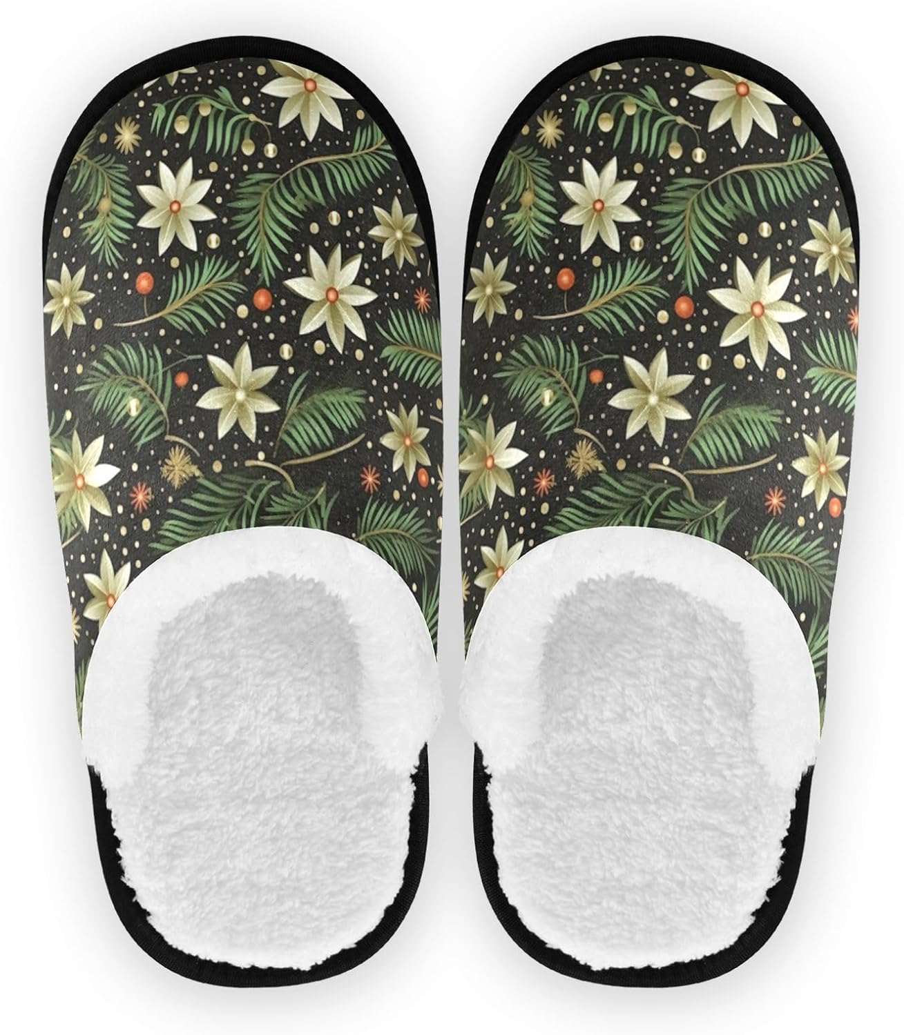 Домашние тапочки UMIRIKO Flowers с цветочным узором для женщин и мужчин, для использования в помещении на Рождество, моющиеся, с нескользящей подошвой, с сумкой для хранения, для путешествий и спа 20849368
Домашние тапочки UMIRIKO Flowers с цветочным узором для женщин и мужчин, для использования в помещении на Рождество, моющиеся, с нескользящей подошвой, с сумкой для хранения, для путешествий и спа 20849368