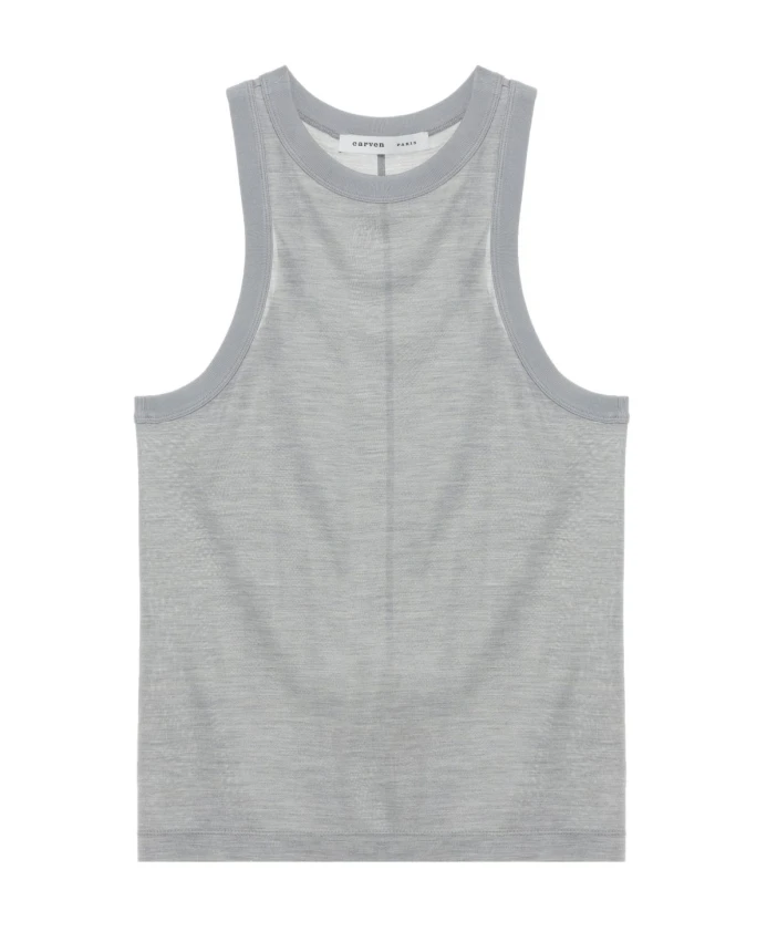 Шелковая майка Carven, серый
Шелковая майка Carven, серый