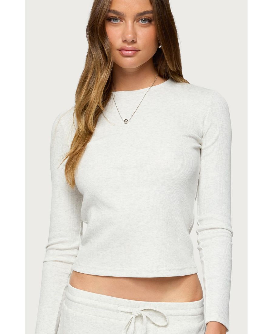Женская футболка с длинными рукавами Cicilia в рубчик Edikted, Gray-melange
Женская футболка с длинными рукавами Cicilia в рубчик Edikted, Gray-melange