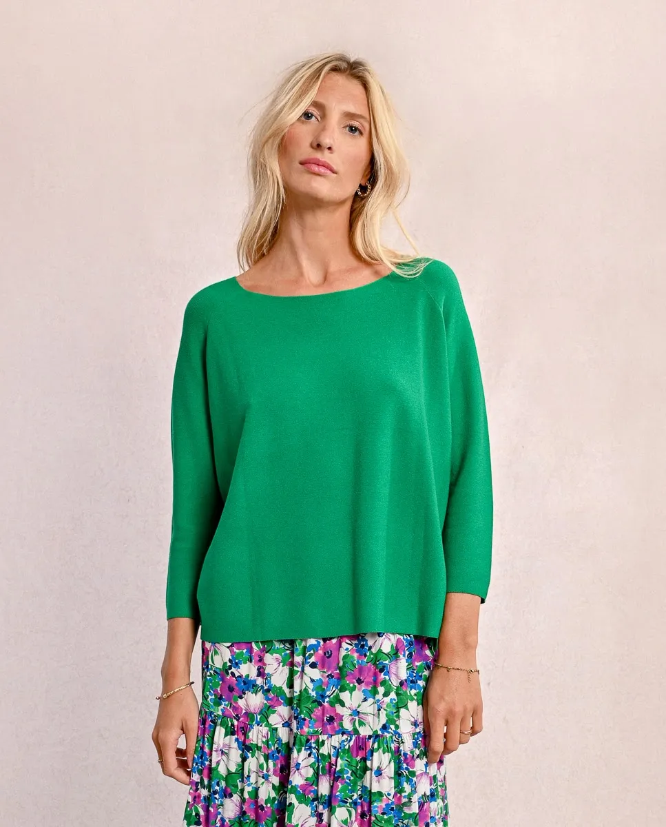 Женский свободный свитер с вырезом-лодочкой Molly Bracken, зеленый
Женский свободный свитер с вырезом-лодочкой Molly Bracken, зеленый