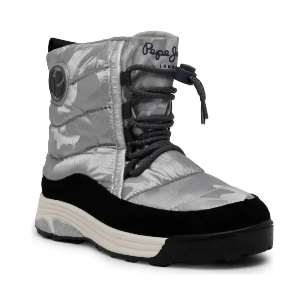 Утепленные зимние ботинки с добавлением кожи Pepe Jeans London, серебряный
Утепленные зимние ботинки с добавлением кожи Pepe Jeans London, серебряный