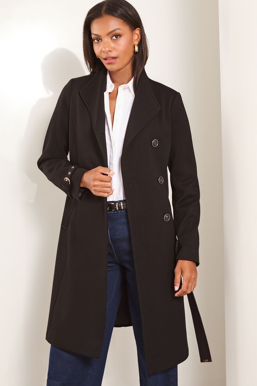 Асимметричное пальто с поясом Lipsy, черный
Асимметричное пальто с поясом Lipsy, черный