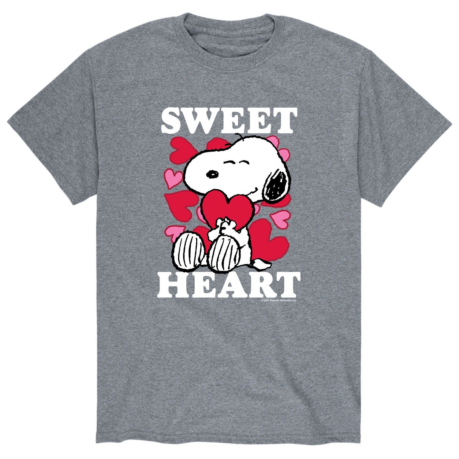 Мужская футболка с принтом «Арахис» и сердечком Licensed Character
Мужская футболка с принтом «Арахис» и сердечком Licensed Character