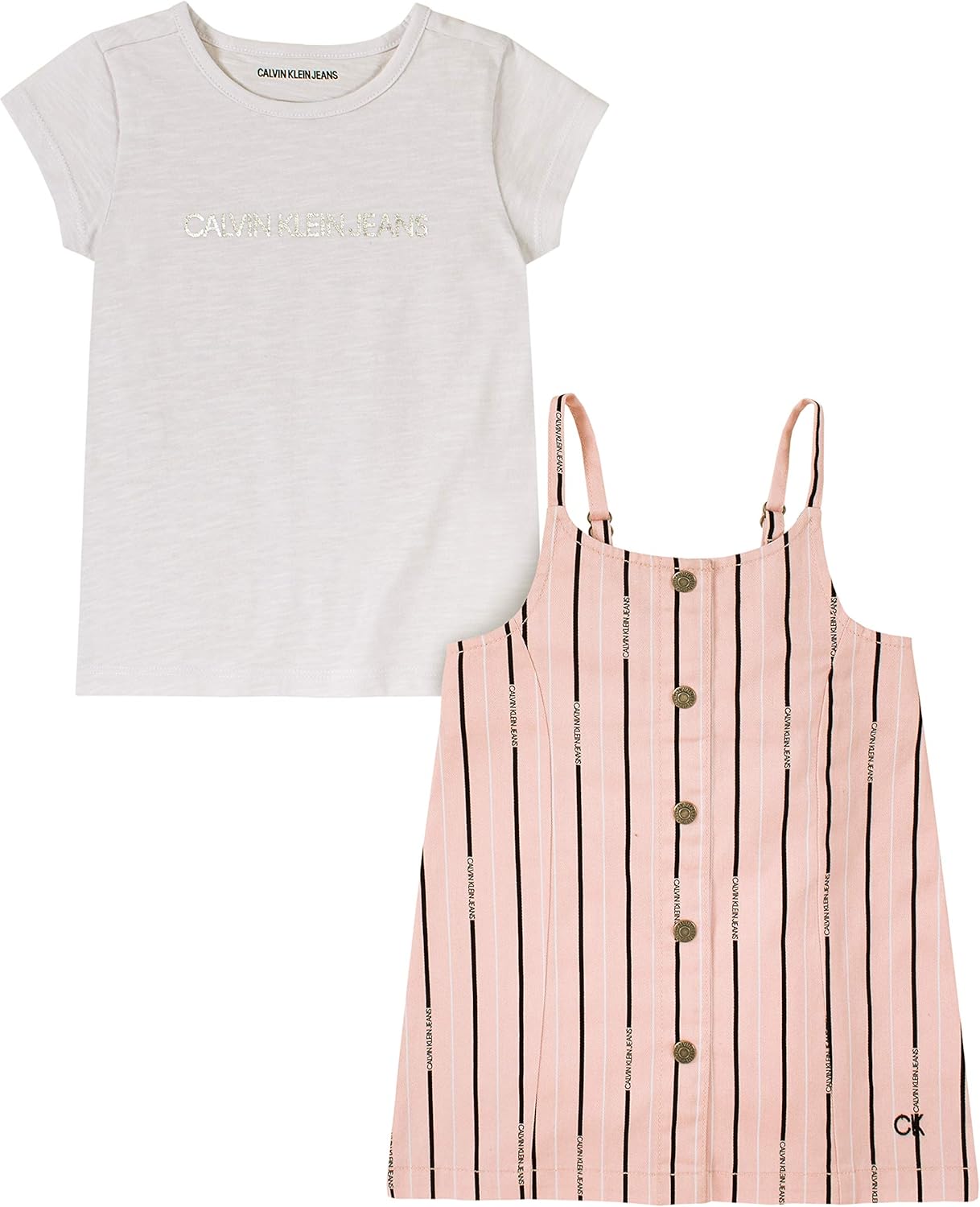Комплект из двух джемперов Calvin Klein для девочек, White/Black Stripes
Комплект из двух джемперов Calvin Klein для девочек, White/Black Stripes